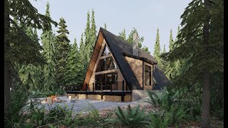 A Frame House Plan Tour The Highland 4100 [upl. by Gregory]