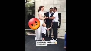 Funny BABY STOPS MARRIAGE 🤣 funny cutebaby shorts 4k [upl. by Paula908]