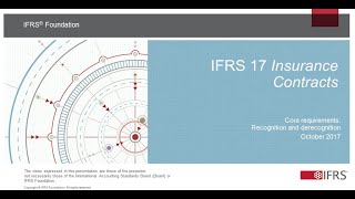 IFRS 17 Core requirements Recognition and derecognition [upl. by Debor]