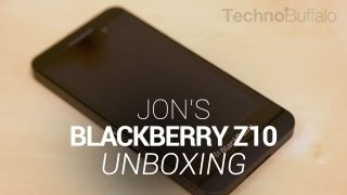 Blackberry Z10 Unboxing  Jons Take [upl. by Mcclelland677]