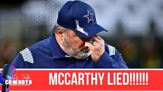 Mike McCarthy CAUGHT Red Handed Lying About Rico Dowdle [upl. by Htebazle]