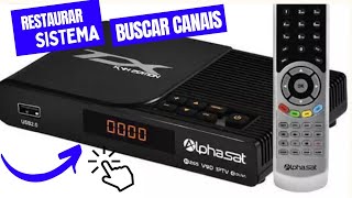 restaurar padrão de fábrica receptor alphasat tx kvm edition [upl. by Attelrac]