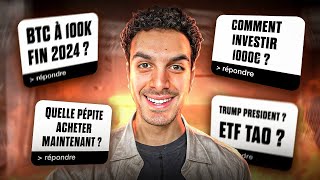 🚨 LE MARCHE CRYPTO EXPLOSE  Je Reponds à TOUTES VOS QUESTIONS FAQ 1🔥 [upl. by Sabino]