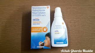 Otrivin Paediatric  Nasal Drop Xylometazoline  Medicine Review In Hindi Use Side Effect Dosage [upl. by Rivers563]