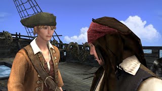 Pirates of the Caribbean At Worlds End PS2  Part 7  Pearl vs Kraken PlayStation 2 [upl. by Ahsemad]