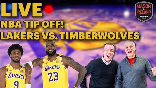 Mason amp Ireland LIT LAKERS GAMEDAY Lake Show hosts Timberwolves World Series Preview  MORE [upl. by Sivad]