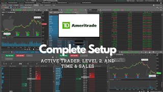 Complete ThinkorSwim Active Trader Setup for Options and Equity  Live Trade Example [upl. by Manbahs]