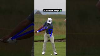 Keep the Triangle intact Golf Swing Slow Motion Iron [upl. by Dolora]