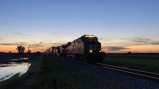 Norfolk Southern intermodal on the NS KC District in Orrick Missouri [upl. by Assereht]