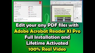 Adobe Acrobat Reader XI Pro full installation guide and life time activate [upl. by Barrow]