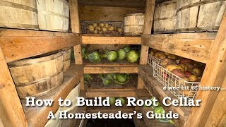 How to Build a Root Cellar to Store Food All Winter – A Homesteaders Guide [upl. by Amalbergas]