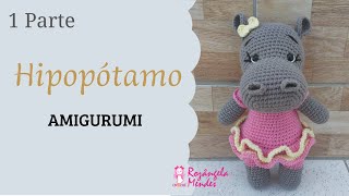 Hipopótamo Amigurumi Passo a Passo Parte 1 [upl. by Mundy]