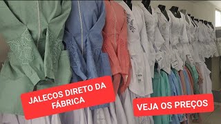 VEJA OS PREÃ‡OS DE JALECOS DIRETO DA FÃBRICA DOS BÃSICOS AOS MAIS SOFISTICADOS [upl. by Nnylyak]