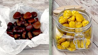 Come cuocere le castagne perfette con il trucco della carta forno [upl. by Eronel]