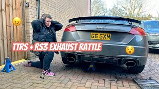 How to fix the TTRS RS3 exhaust rattle [upl. by Neyut]