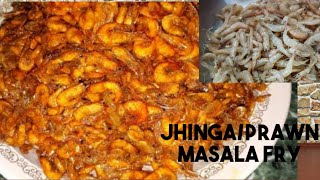 Jhinga masala fry  Prawn masala fry recipe  jhinga fry recipe [upl. by Divod]