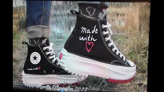 My new black Converse Run Star Hike Valentines Day preview [upl. by Flora]