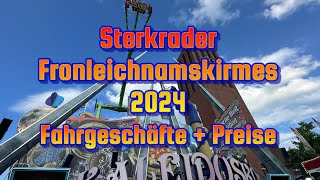 Sterkrader Fronleichnamskirmes 2024 Fahrgeschäfte  Preise [upl. by Reggis]