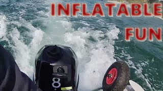 Breaking in Orca 8hp Outboard from Boatworld [upl. by Annert]