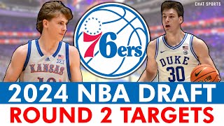 UPDATED Philadelphia 76ers Draft Targets Before Round 2 Of The 2024 NBA Draft  76ers Draft Rumors [upl. by Amikan]