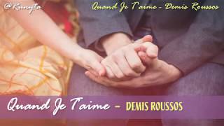 LYRICS Quand Je Taime  DEMIS ROUSSOS [upl. by Coletta79]