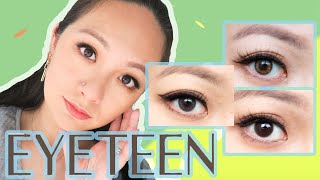 OLENS EYETEEN COLLECTIONBROWNGRAYCHOCO BROWN REVIEWCOMPARISONS W VIVI RINGSPANISHSCANDI [upl. by Davilman]