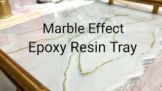 How to make a Marble Effect Resin Tray [upl. by Kapor236]