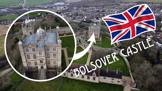 Bolsover Castle  Documenting Englands history amp historic 4k drone footage [upl. by Gnirol]