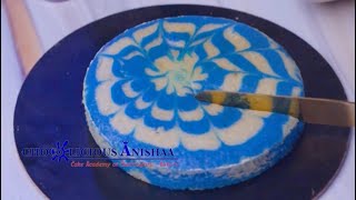 Eggless Marble Cake  Blue Marble Cake [upl. by Stedman]