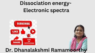 Dissociation energy Electronic spectroscopy of molecules [upl. by Molini347]