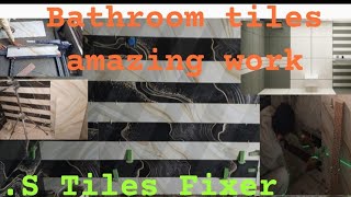 Tiles designing bathroom and amazing good look tiles and granite SS Tiles Fixer [upl. by Ynez]