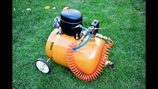 DO NOT THROW AWAY YOUR OLD REFRIGERATOR COMPRESSOR  How to make Homemade air Silent Compressor [upl. by Garnes544]