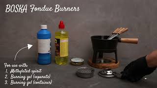 How do you fill amp use the fondue burner  Stepbystep instruction video  BOSKA 853518 EN [upl. by Imar907]