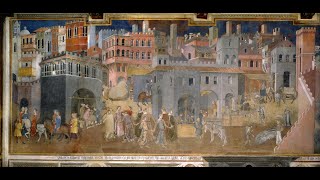 The Allegory of Good and Bad Government  Ambrogio Lorenzetti [upl. by Horwath]