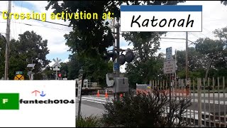 Crossing Actviation at Katonah Metro North Harlem Line [upl. by Elberta]