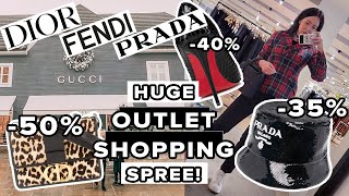 VLOG HUGE BICESTER VILLAGE DESIGNER OUTLET SPREE 50 OFF IN DIOR AD [upl. by Nahgaem]