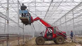 The entire process of the Venlo greenhouse in the Netherlands from construction to vegetable growth [upl. by Wallach272]