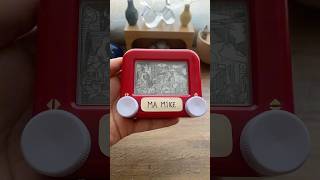 El Guernica  Picasso MAMIKE art etchasketch dibujo miniature [upl. by Marcell]