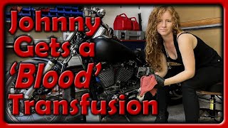 Warm Up Ride Oil Change on a 1994 Harley Dyna [upl. by Neysa]