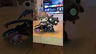 El mejor ride de funko pop hipo con desdentado hiccup with toothless miserypop funkopop [upl. by Oaoj694]