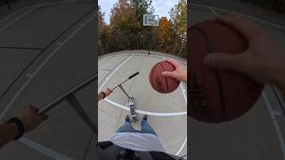 Basketball Challenge 🏀 🛴 scooter basketball challenge [upl. by Annam]