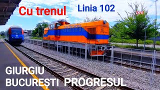 GIURGIU  BUCURESTI PROGRESUL cu trenul [upl. by Zelikow]