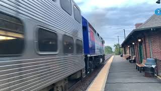 Chicago bound Metra train at Main StreetEvanston IL 6522 [upl. by Konopka]