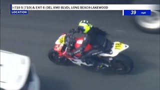 Motorcyclist flees pursuit [upl. by Zertnom]