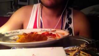 Eating Whisper ASMR Crunchy AlcapurriasPuerto Rican dish [upl. by Nilrev]