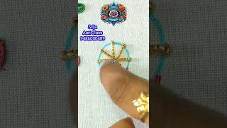 Zardosi Work  Zardosi Stitch  Zardosi Flower Work  Srija Aari Designers  Aari Class embroidery [upl. by Efal999]