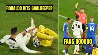 Ronaldos Horrible Tackle on Slovakia Goalkeeper Martin Dubravka  Portugal vs Slovakia  Bruno Goal [upl. by Adnirol]