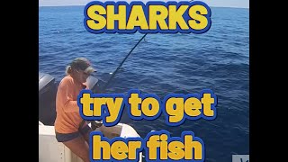 Sharks ruin Daughters Fishing Trip w Dad [upl. by Azal]