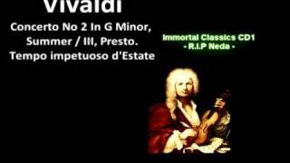 Vivaldi  HQ Summer  III PrestoTempo impetuoso dEstate [upl. by Nilkcaj529]