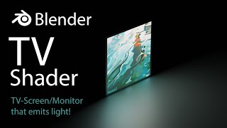 Blender How to make an imagevideo look like a TV screen that actually emits light [upl. by Grosmark]